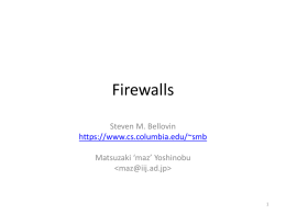 3-1-6 Firewalls