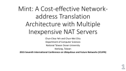 Mint: A Cost-effective Network-address Translation Architecture with