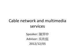 cable network and multimedia services