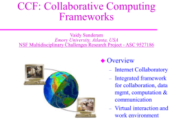 CCF: Collaborative Computing Frameworks