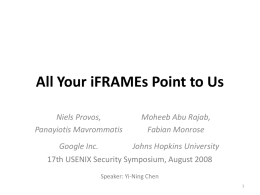 All Your iFRAMEs Point to Us