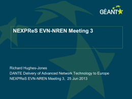 NEXPReS EVN-NREN Meeting 3
