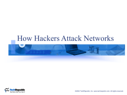 How hackers attack networks