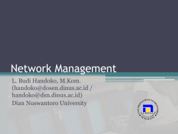 management interface - Universitas Dian Nuswantoro