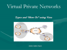 Setting up a VPN