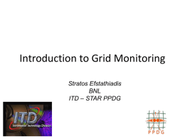 Presentation on Grid Network Monitoring and Discovery