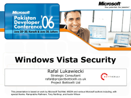 Windows Vista Security - Center