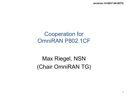 Presentation cf-maxriegel-cooperation-on-802-1cf-0514