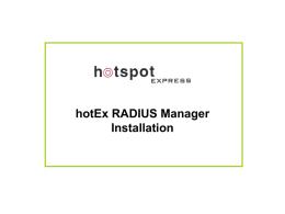 hotEx-RADIUS-Manager-Installation-Guide