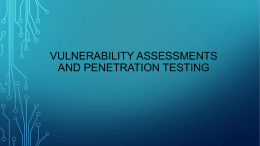 Vulnerability Testing