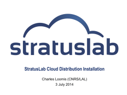 StratusLab Cloud Distribution