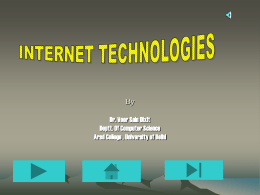 INTERNET TECHNOLOGIES