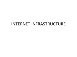 internet infrastructure - e