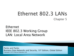 Ethernet 802.3 LANs