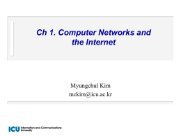 Ch1. Computer Networks and Internet