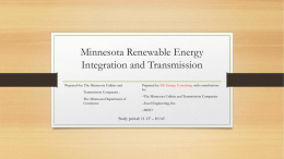 Minnesota Renewable Energy Integration and Transmission