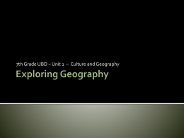 Geography - Lee County Schools