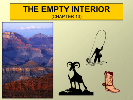 THE EMPTY INTERIOR