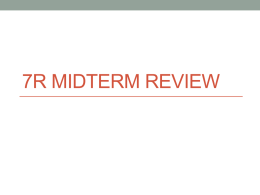 7r midterm review