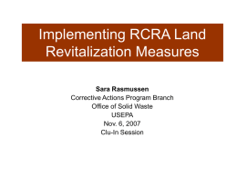 RCRA “Ready for Anticipated Use” Measure - CLU-IN