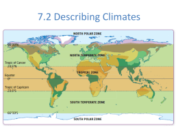 Describing Climates