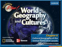 Cultural Geography of the United States and Canada