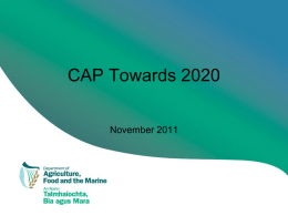 C.A.P. - State of Play December 2011