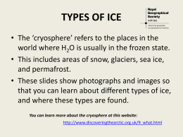 Types of ice