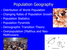 Population Geography - Canton Local Schools