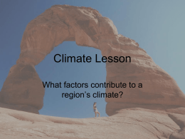 Climate Lesson