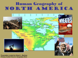 Human Geography of North America
