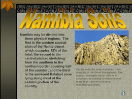 Namibia Soils - Nova Scotia Department of Education