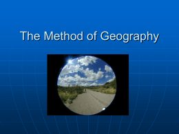 The Method of Geography - Nova Scotia Department of Education