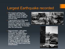 Largest Earthquake recorded - Mrs. Scaling's Website