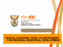 Special Economic Zones_Instrument for Regional Economic