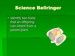 Science Bellringer - Scott County Schools