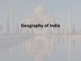 Indian Subcontinent Physical Geography