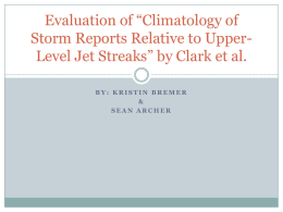 Evaluation of “Climatology of Storm Reports Relative to