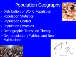 Population Geography - Ms. Westgate's CAWS website