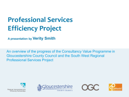Professional Services Efficiency Project