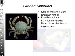 Graded Materials - Center for Design Research