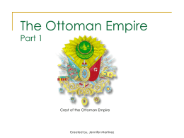 The Ottoman Empire - USF College of Education