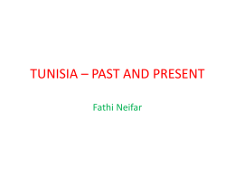 TUNISIA – PAST AND PRESENT