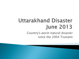 Uttarakhand Disaster June 2013