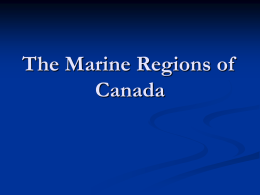 The Marine Regions of Canada - Nova Scotia Department of