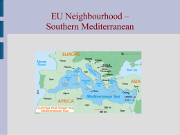 EU Neighbourhood – Southern Mediterranean
