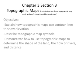 Chapter 3 Section 3 Topographic Maps