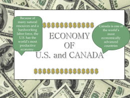 ECONOMY OF US and CANADA
