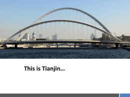 Tianjin – general intro - west midlands european service