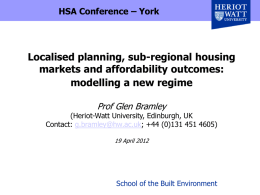 Bramley_HSA_Apr2012 - Housing Studies Association